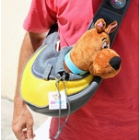 Pet Carrier - bolsa tira colo para transporte de pets - tamanho grande - 40x26x13cm - amarela